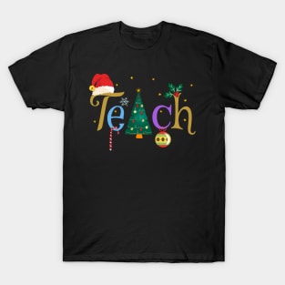 Pretty Teacher's Christmas Holiday T-Shirt